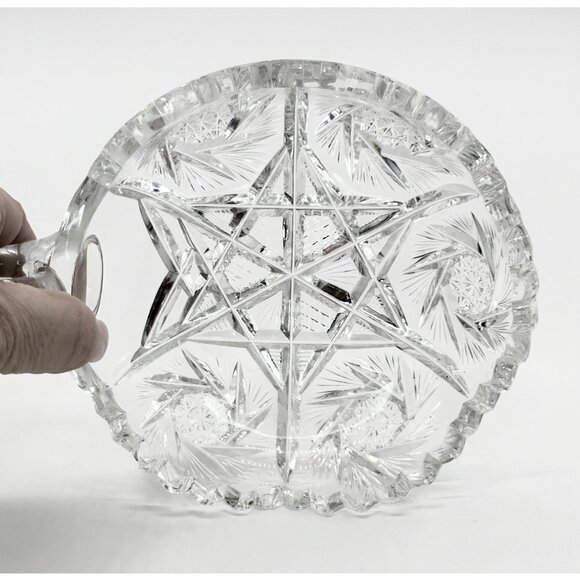 Antique ABP American Brilliant Period Cut Glass Nappy Dish - Picture 3 of 5